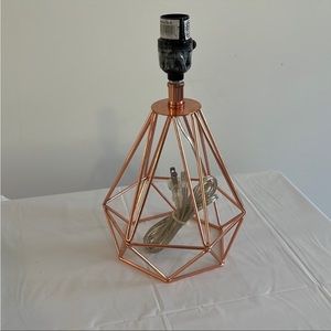 Rose Gold 60 Watt Lamp Without Lampshade